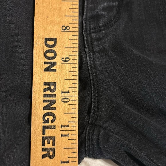 Vintage Guess Black Jeans Size 4 Button Fly Y2K Skinny High Rise Ankle Length - Picture 11 of 13